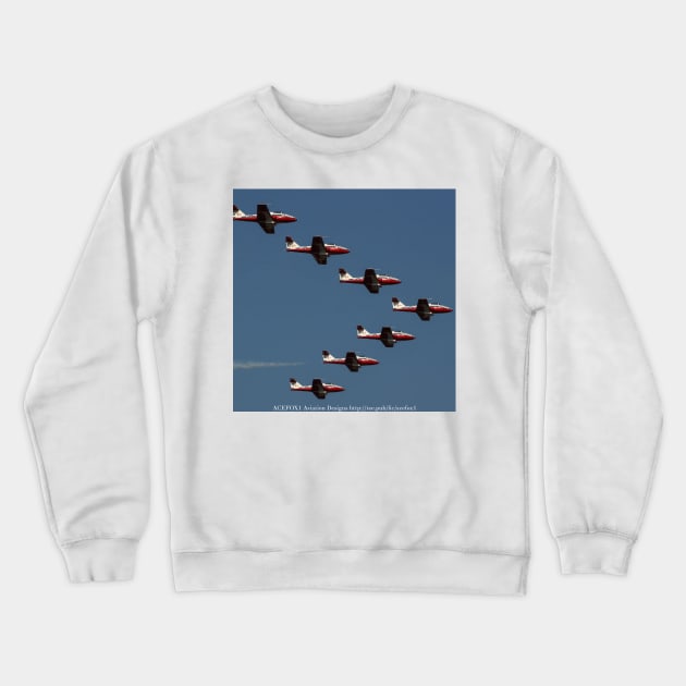 Snowbirds 7-Ship Formation Crewneck Sweatshirt by acefox1